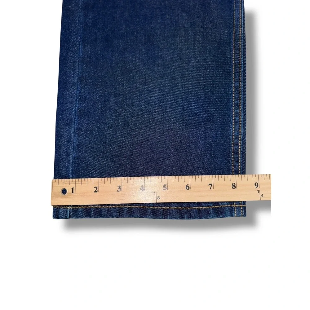 Levis 505 Regular Fit Straight Leg Jeans Mens 38x32 Dark Indigo Blue NWT